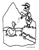 Goose Coloring Page 3