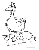 Goose Coloring Page 4