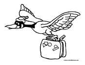Goose Coloring Page 6