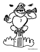 Godzilla on Building