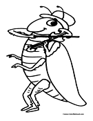 Grasshopper Coloring Page 3