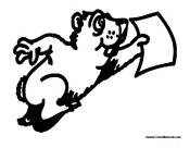 Groundhog with Letter