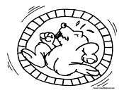 Hamster Coloring Page 2