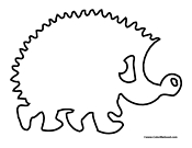 Hedgehog Coloring Page 3