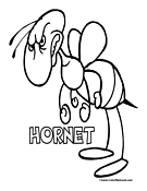 Hornet Coloring Page 4