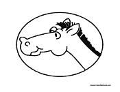 Cartoon Horse Coloring Page