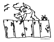 Horse and Bug Coloring Page