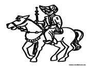 Man Riding Horse