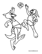 Kangaroo Coloring Page 5