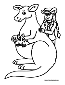 Kangaroo Coloring Page 8