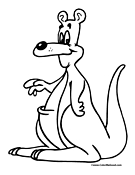 Kangaroo Coloring Page 10