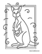 Kangaroo with Baby in Pouch
