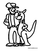 Aussie with Kangaroo