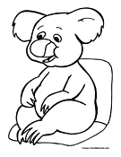 Koala Coloring Page 3