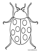 Ladybug Coloring Page 1