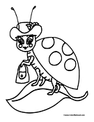 Ladybug Coloring Page 2