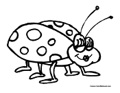 Ladybug Coloring Page 5