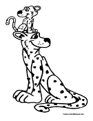 Leopard Coloring Page 1