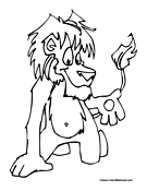 Lion Coloring Page 1