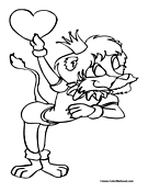 Lion Coloring Page 2