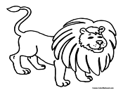 Lion Coloring Page 3