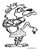 Lion Coloring Page 4