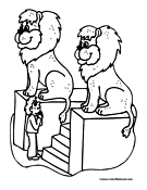 Lion Coloring Page 7