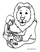 Lion Coloring Page 8