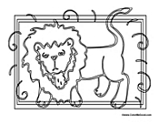 Lion in Frame