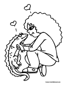 Lizard Coloring Page 5