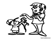 Boy Showing Mom Lizard