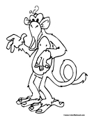 Monkey Coloring Page 11
