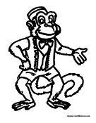 Monkey at the Circus