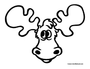Moose Coloring Page 8