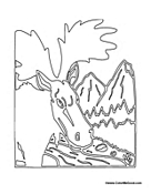 Moose in Habitat