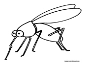 Mosquito Coloring Page 4
