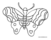 Moth Coloring Page 2