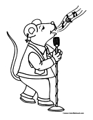 Mouse Coloring Page 1