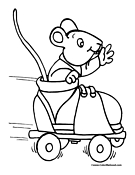 Mouse Coloring Page 6