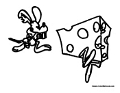 Mouse Chasing Cheese