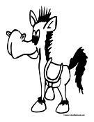 Mule Coloring Page 2