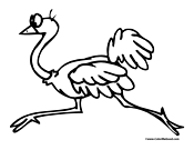 Ostrich Coloring Page 3