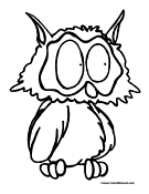 Owl Coloring Page 3