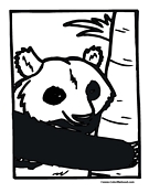 Panda Coloring Page 2