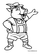 Pig Coloring Page 5