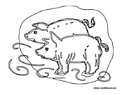 Two Pigs Together