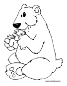 Polar Bear Coloring Page 2