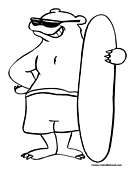 Polar Bear Coloring Page 3