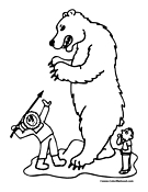 Polar Bear Coloring Page 4