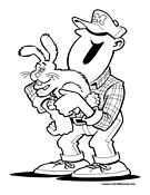 Rabbit Coloring Page 3